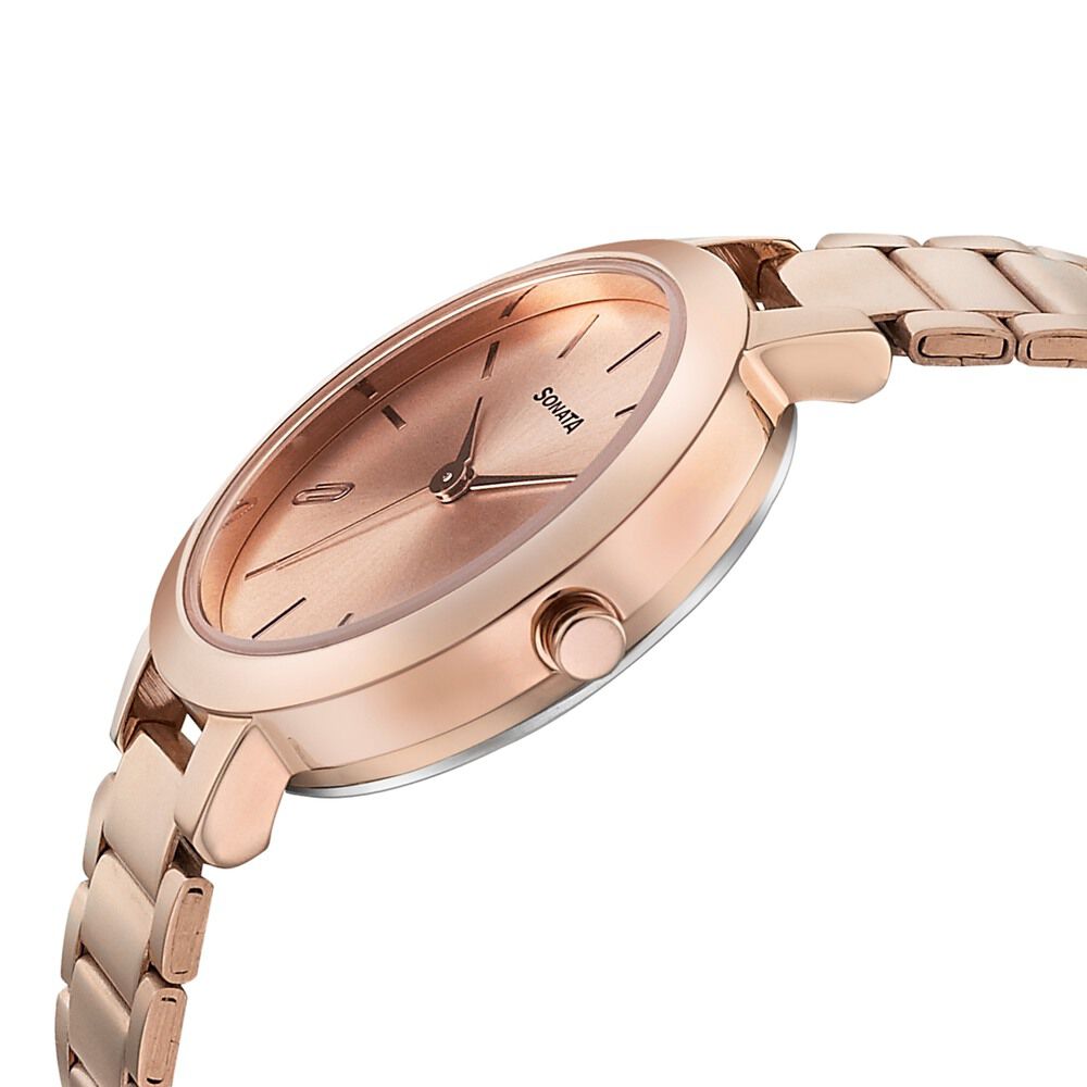 Ladies rose gold sale watch with numbers