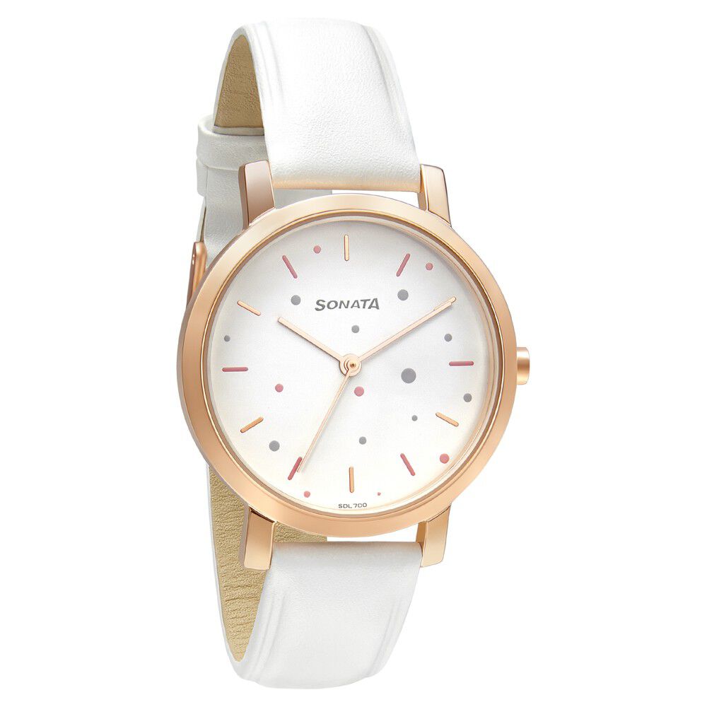 NEW* ICE Watch, Ladies Watch, White 38.5mm Dial, Pink Leather Strap 013 374  | eBay