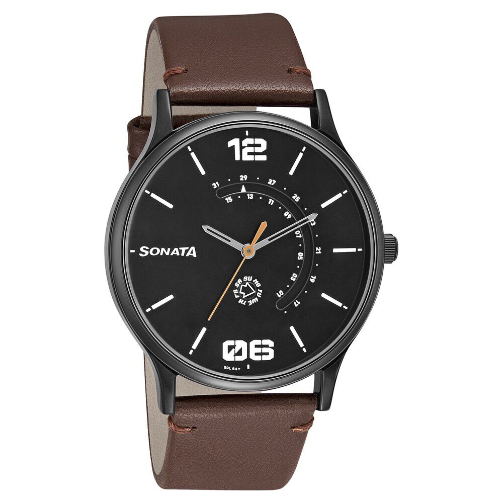 Fossil Male Brown Analog Ceramic Watch | Fossil – Just In Time