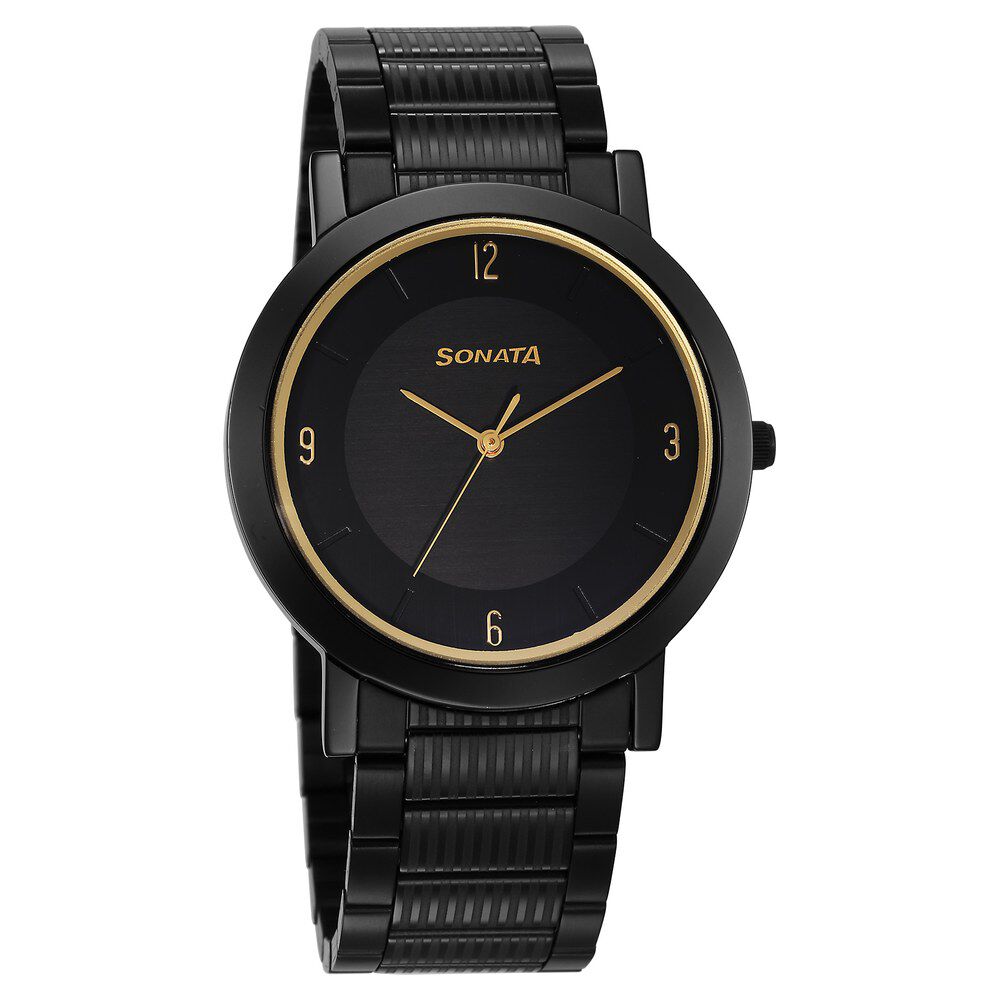 Sonata Onyx Women Black Analogue watch 8164KM01 Price in India, Full  Specifications & Offers | DTashion.com