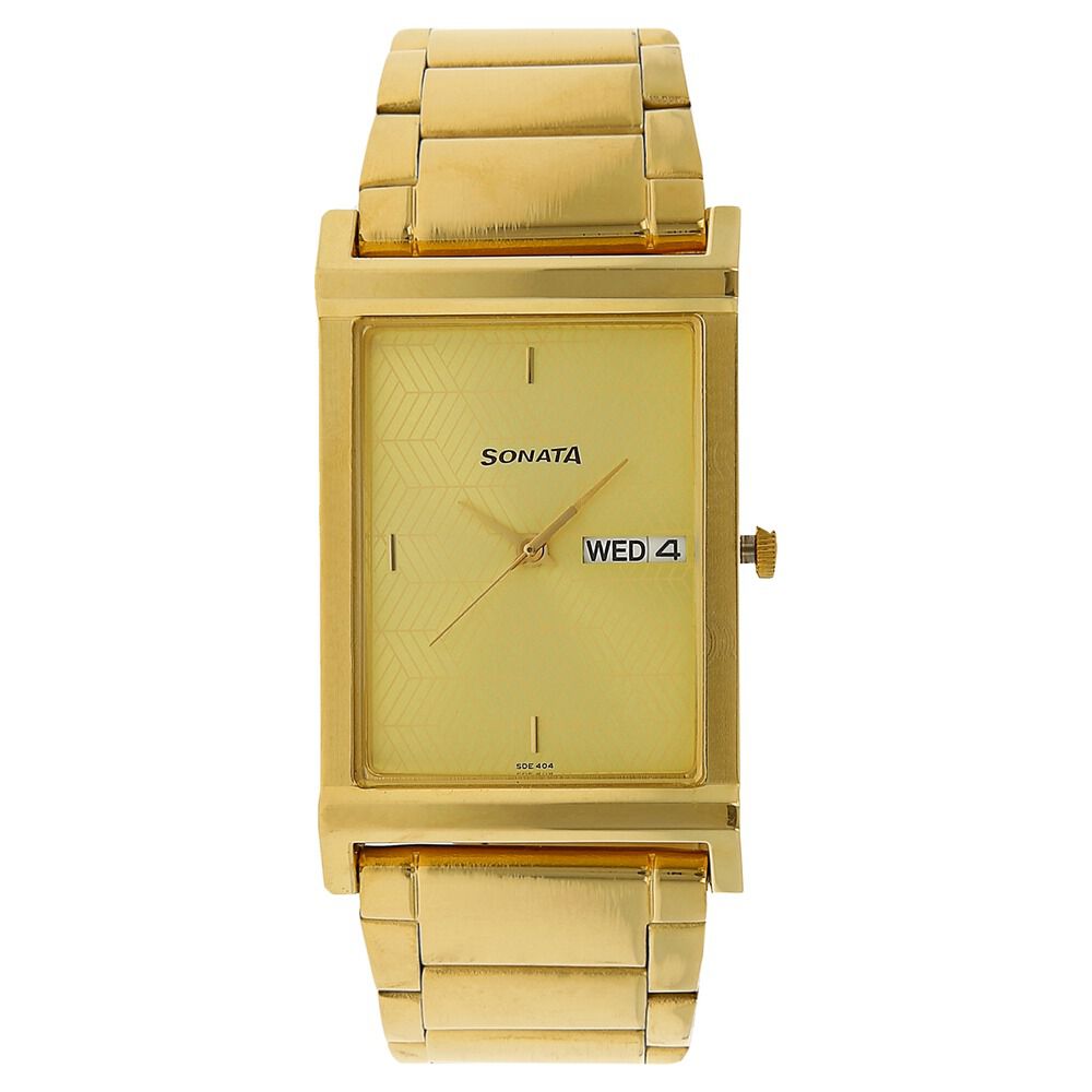 Buy Sonata Gold Metal Analog Round Men Watch on Snapdeal | PaisaWapas.com