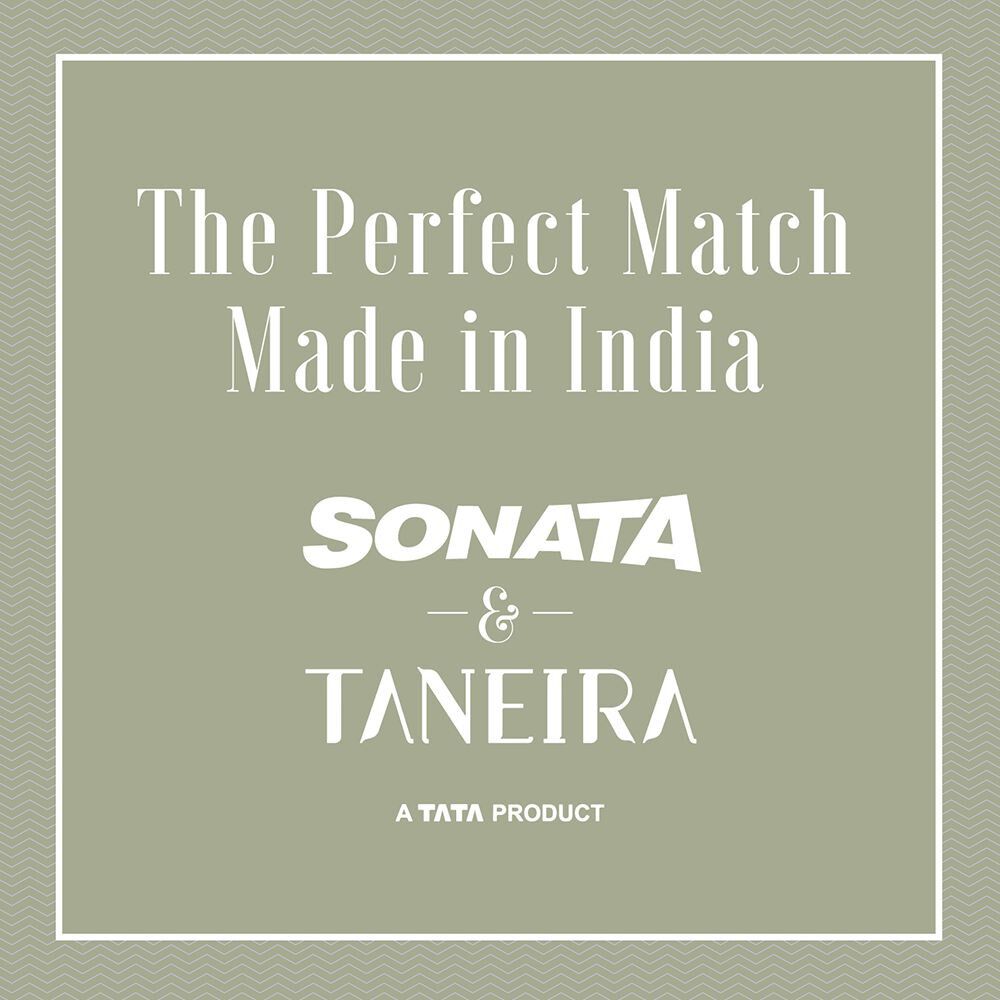 Taneira - Adorn this beautiful pink Banarasi saree with a big zari border  and a zari pallu for smaller and intimate weddings. Complement your look  with Sonata Watches inspired by intricate metal