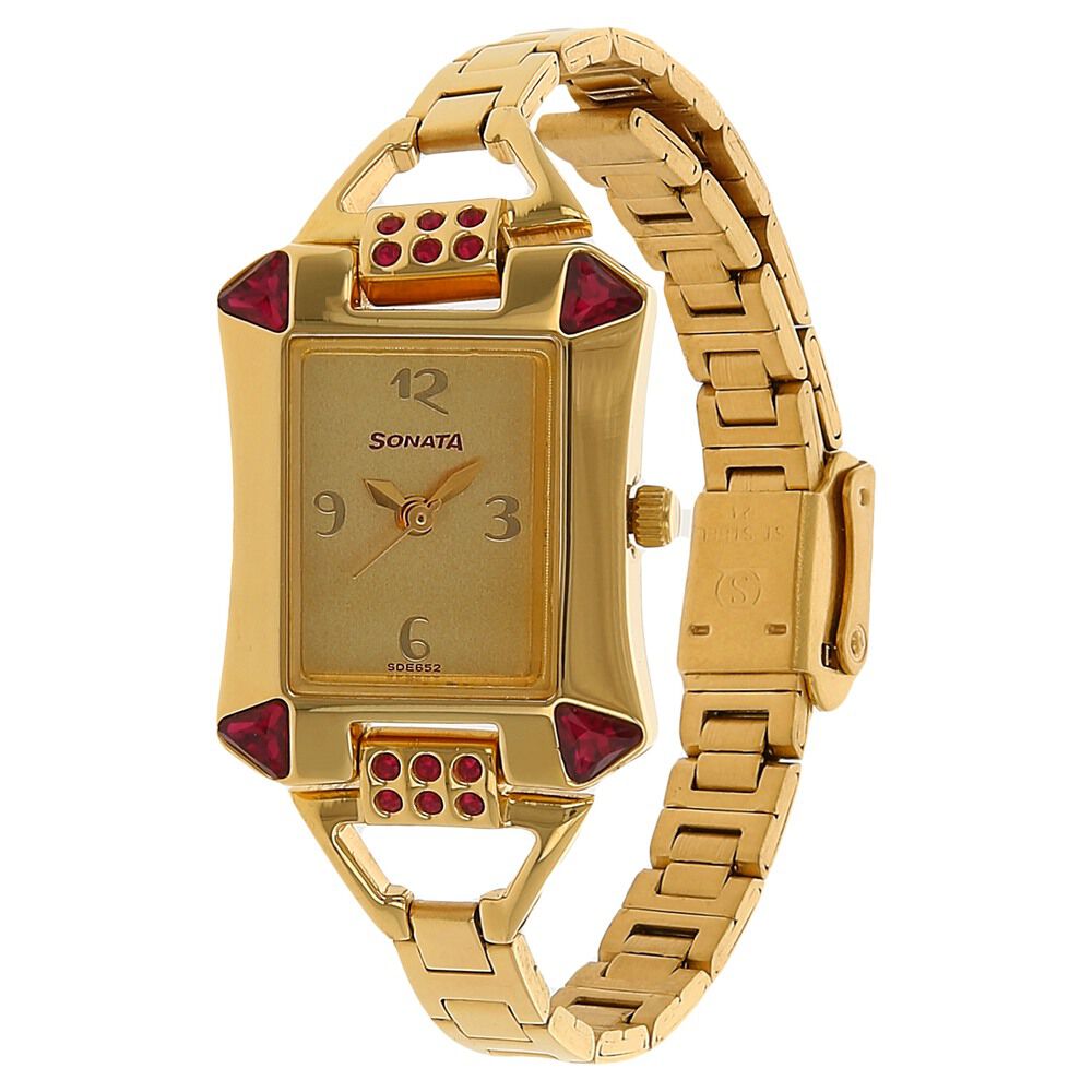 PLUTOKART Round WHITE DIAL GOLD WATCH, For Personal Use at Rs 249/piece in  New Delhi