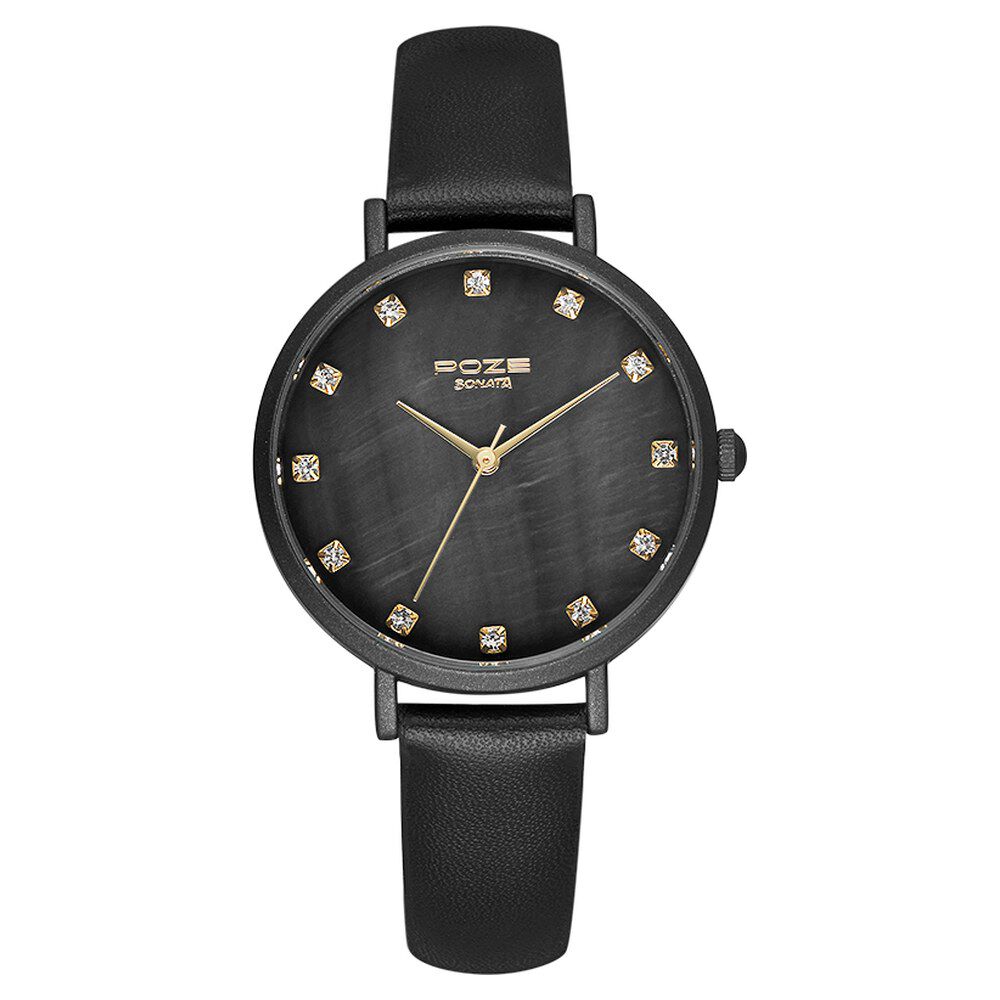 Sonata Black Dial Analog watch For Women-NR8164NM03 : Amazon.in: Fashion