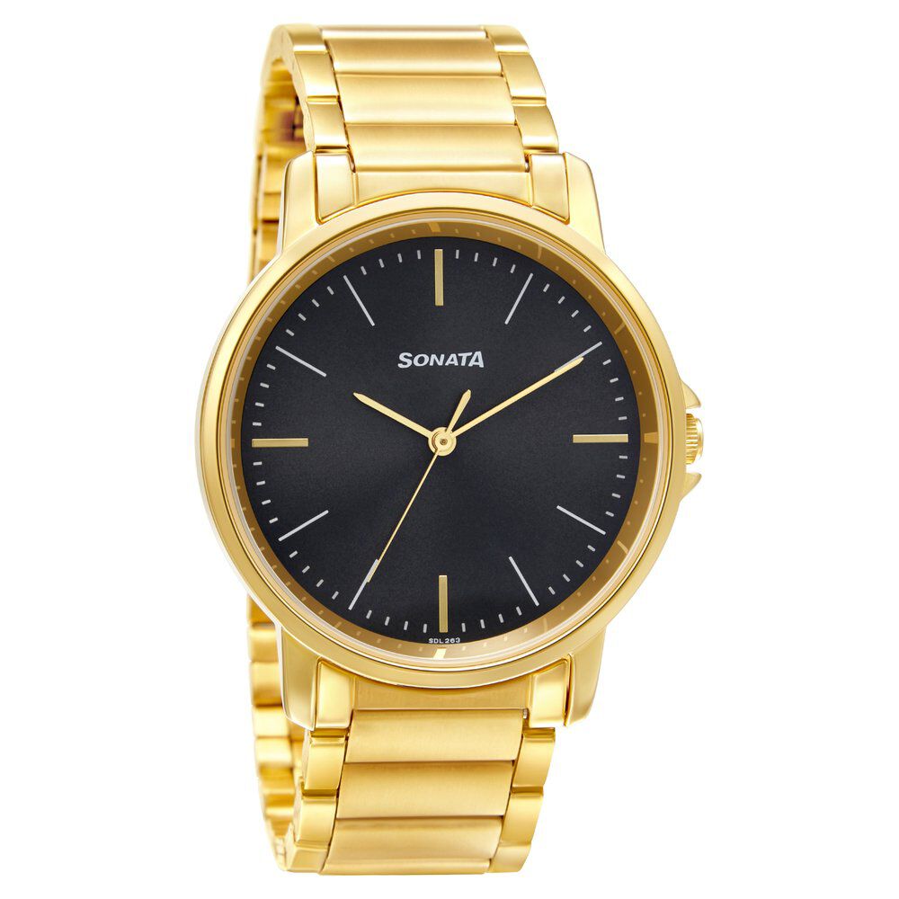 Golden Men Sonata Wrist Watch, Model Name/Number: 7078YM01 at Rs 1000/piece  in Mumbai