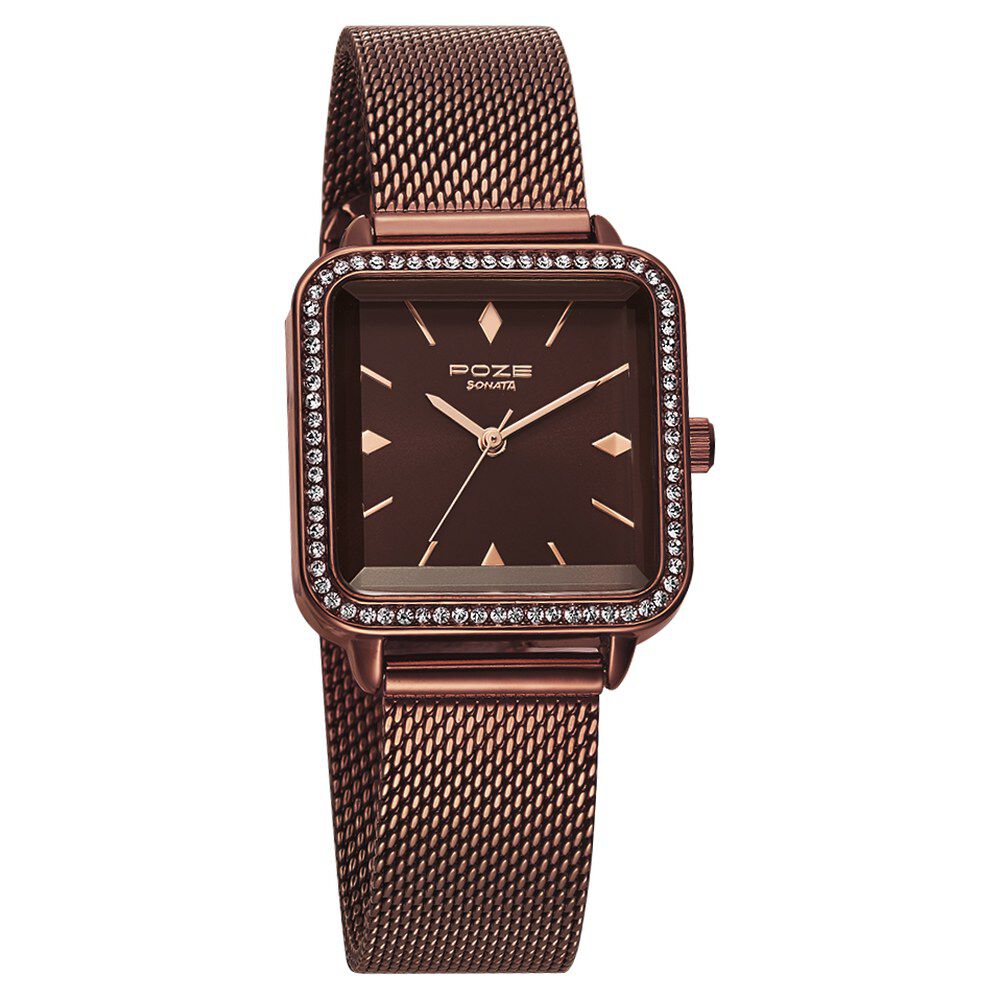 Square Vintage Women's Steel Strap Watch Fancy Women Watches - Temu