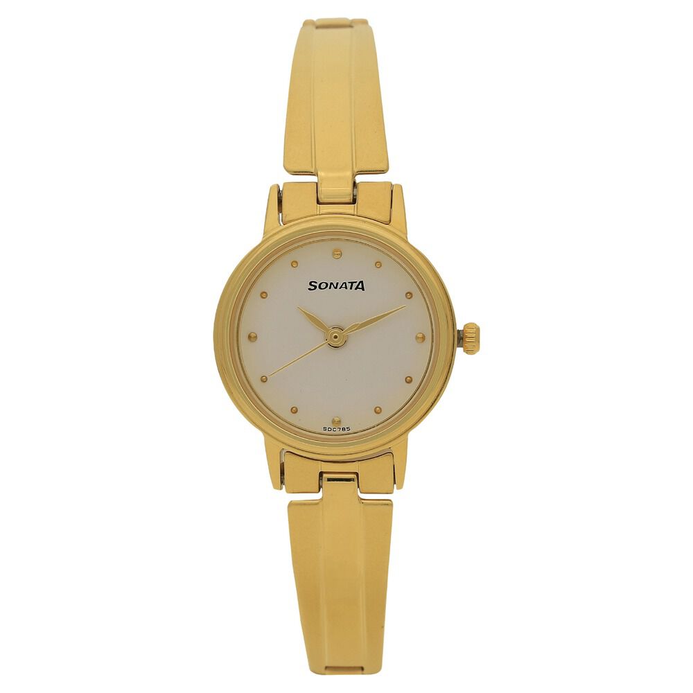 Buy TITAN Womens White Dial Stainless Steel Analog Watch | Shoppers Stop