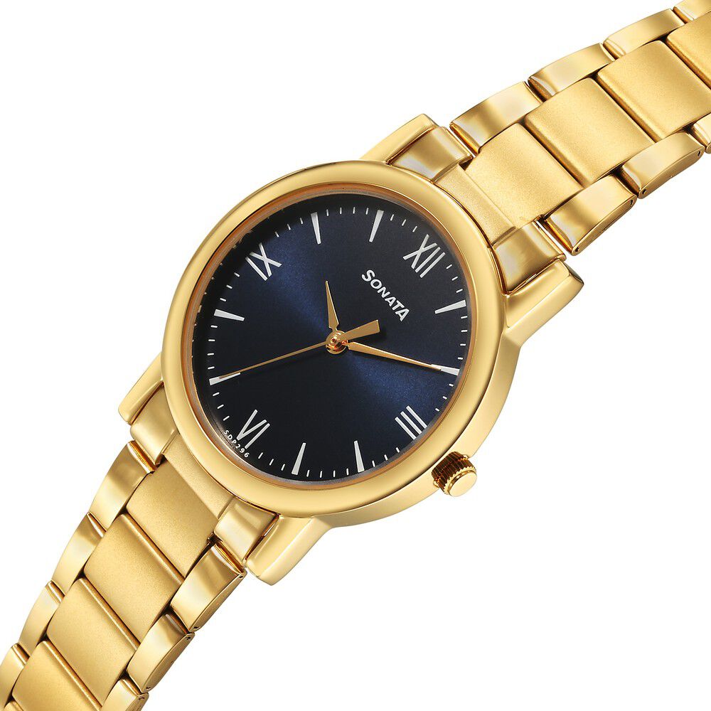 Sonata Analog Golden Watch