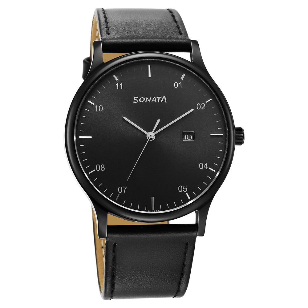 Buy online Sonata Men Analg Leather Watch-2923yl06 from Watches for Men by  Sonata for ₹480 at 0% off | 2024 Limeroad.com