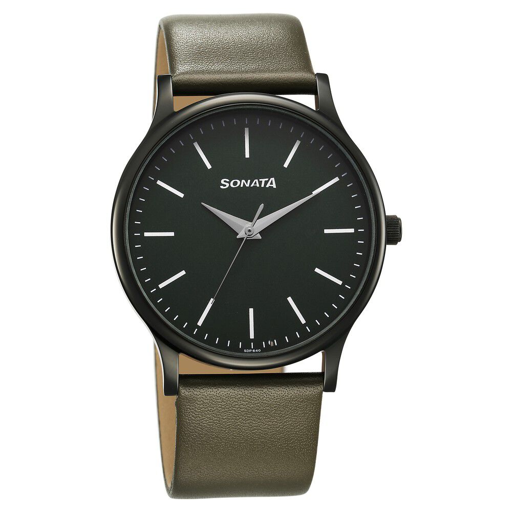 Buy Sonata Men Black Analogue Watch NK7924NM01 - Watches for Men 4451939 |  Myntra