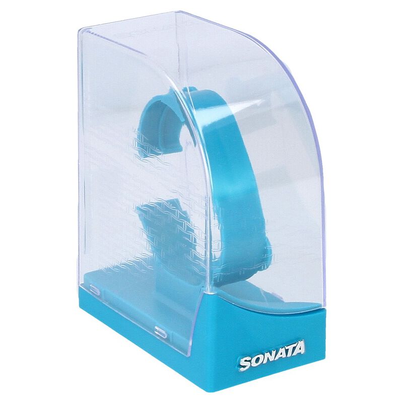 Sonata Essentials Blue Dial Stainless Steel Strap Watch for Women