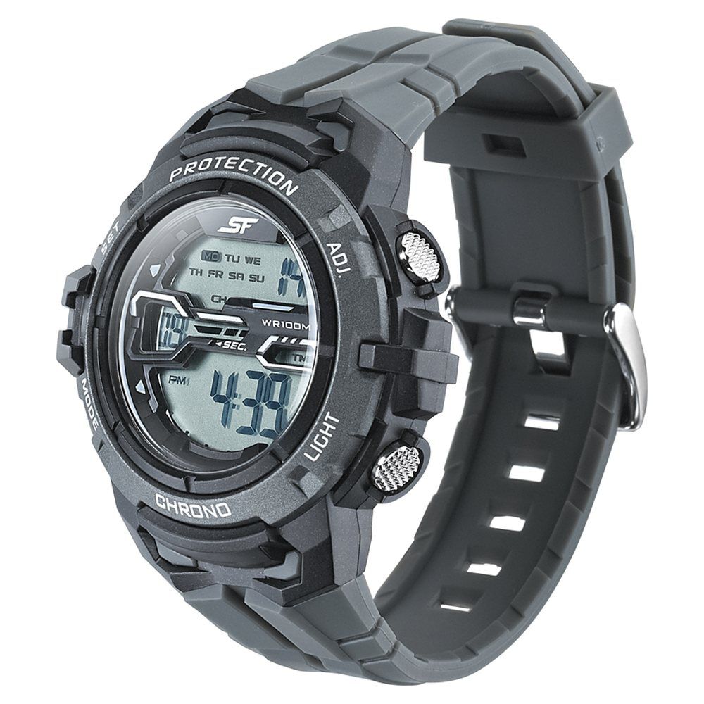 SF New Digital Grey Round Dial Men's Sport Watch-NN77072PP05 : Amazon.in:  Fashion