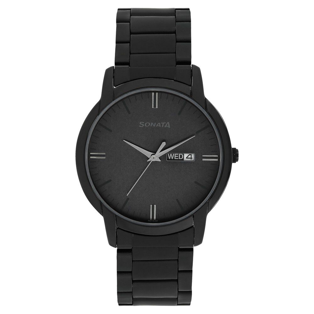 SONATA Poze Women Analog Black Dial Black Strap Analog Watch - For Women -  Buy SONATA Poze Women Analog Black Dial Black Strap Analog Watch - For  Women SP80032NL01W Online at Best