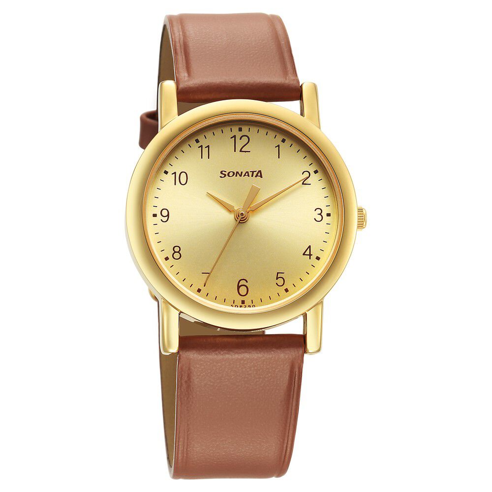 The Brown Color Couple Wrist Watches