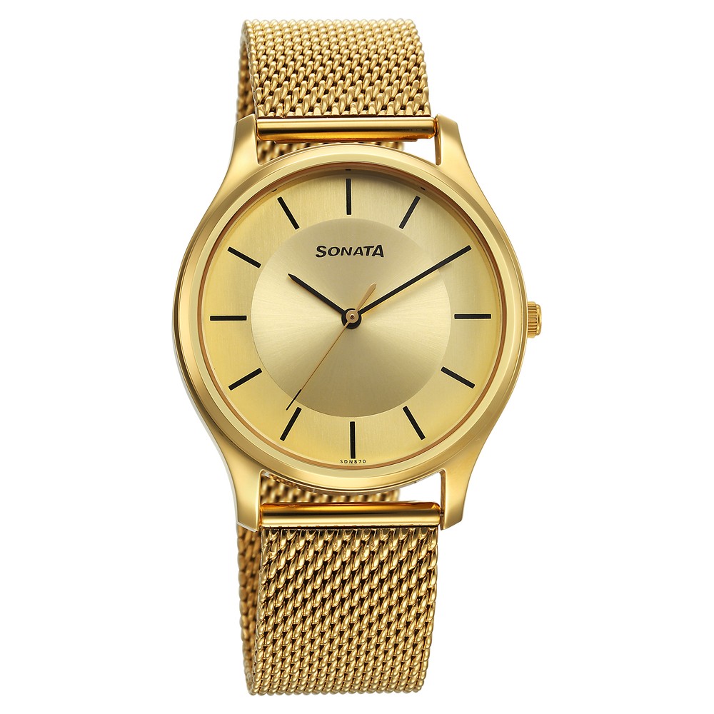 Sonata Gold And Silver Watch | womenabiding.com