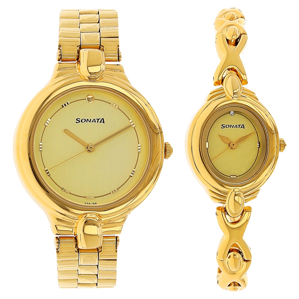 SONATA NP70808069YM01 SO pair Analog Watch - For Men & Women - Buy SONATA  NP70808069YM01 SO pair Analog Watch - For Men & Women NP70808069YM01 Online  at Best Prices in India | Flipkart.com
